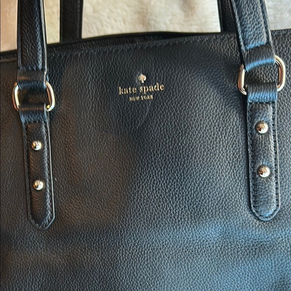 Kate Spade Black Leather Tote Bag - Picture 11 of 16